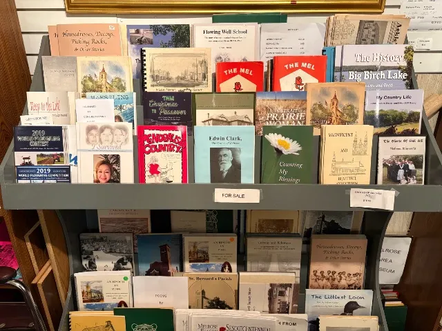 Books for sale in the museum store